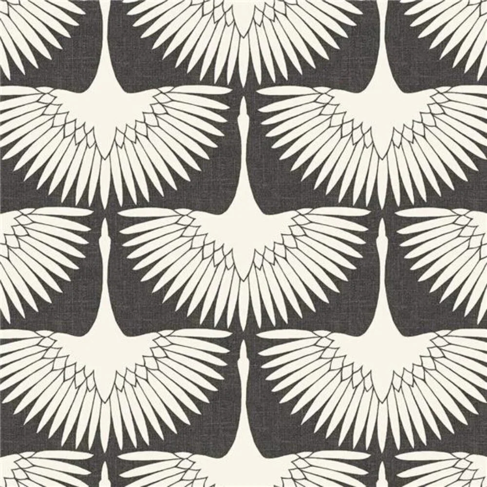 Gorder Storm Gray Feather Flock Removable Peel & Stick Wallpaper,20.5 inX16.5ft